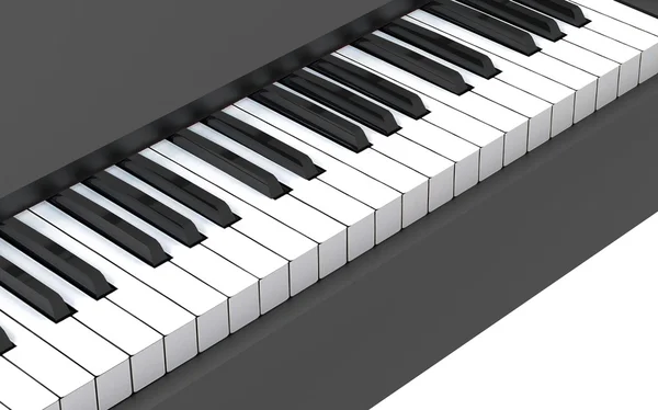 Zongora és billentyűzet — Stock Fotó