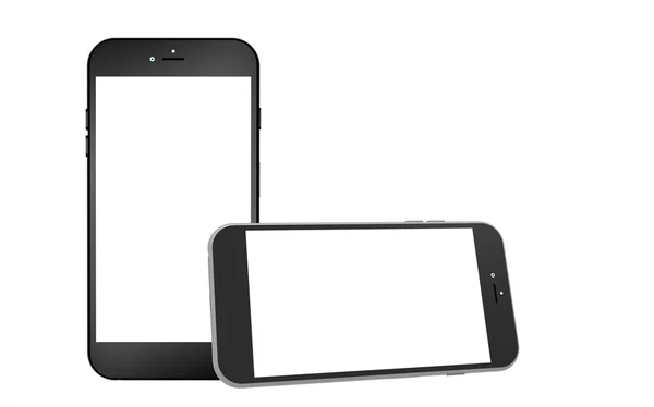 Tablet und Smartphone zwei Symbole isoliert — Stockfoto
