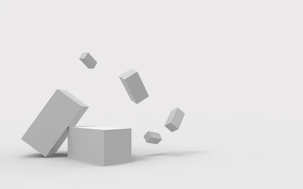 Geometrical  square and monochrome background — Stock Photo, Image