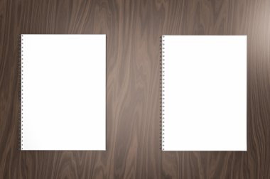 İki sketchbook ve bloknot iş