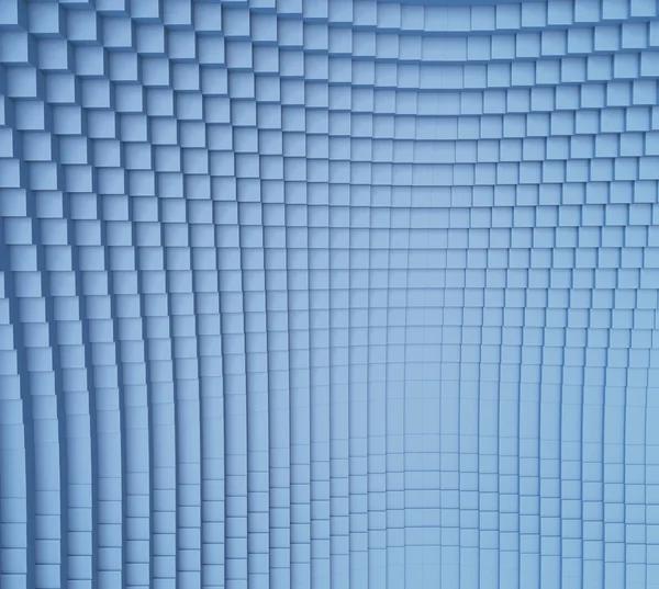 Blaues geometrisches Quadrat parametrisch — Stockfoto