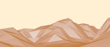 Soyut Arkaplan Fütüristik Dijital Arazi ve Sarı Dağ Konsepti. afiş, web sitesi, Kopyala Boşluğu, poster, Kart - 3d Hazırlama