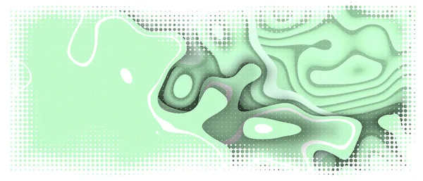 創造的なアイデア概要背景 勝利の概念と緑のデジタルカーブ ウェブサイトの背景 バナー コピースペース3Dレンダリング — ストック写真