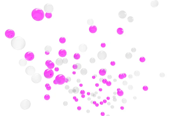 Пузырьки газа фиолетовый и изолированный фон — стоковое фото