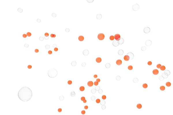 Газовые пузыри оранжевые и изолированные — стоковое фото