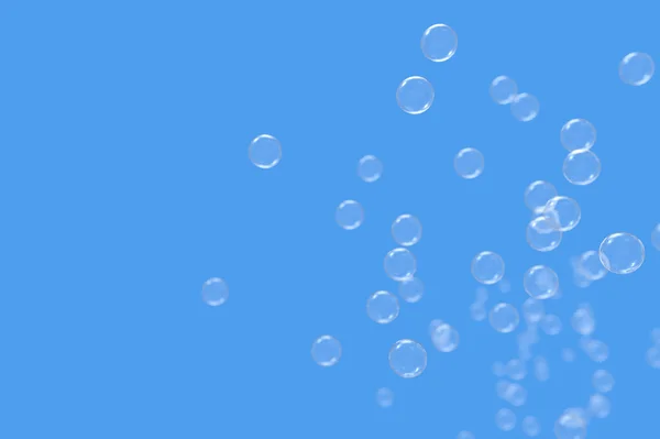 Gasbubblor i vatten och bakgrunder — Stockfoto