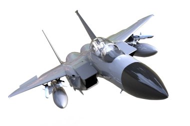 İzole F-16 Fighting Falcon uçak