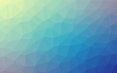 Soyut basit geometrik doğa sesi origami mavi