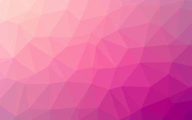 Basit geometrik doğa sesi origami pembe arka plan