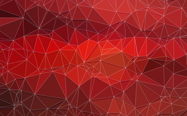 Soyut 3d basit geometrik origami kırmızı