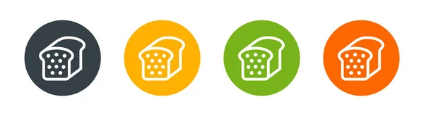 Ekmek, fırın ikonu, beyaz arka planda izole edilmiş Fransız buğday ekmeği. Tost ekmeği sembolü