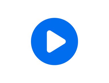 Oynatma düğmesi vektör çizimi.