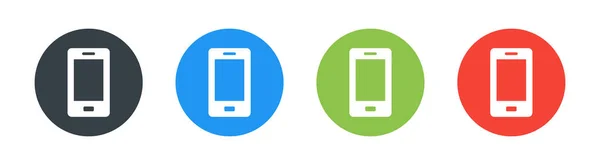 Akıllı telefon, telefon, cep telefonu ikon vektör çizimi.