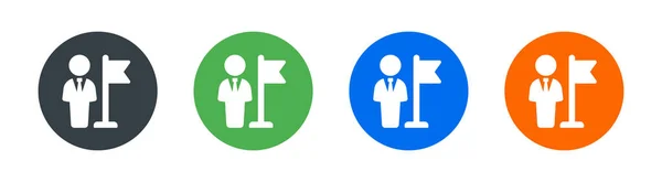 Büyükelçi Icon. Düz vektör basit element çizimi. Ülke temsilcisi simgesi işareti.