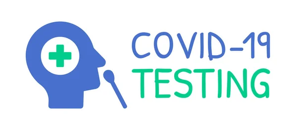 Covid-19 sancak vektör illüstrasyonunu test ediyor