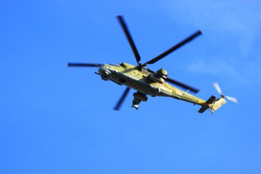 Syzran, Rusya - 24 Ağustos 2016. Eğitim devriye askeri helic