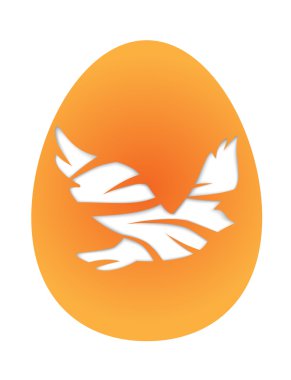 Güvercin ile Paskalya yortusu yumurta