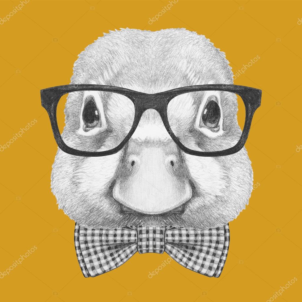 Portrait of Duck with glasses and bow tie Stock Photo by ©Victoria_Novak 110103784 Portrait of Duck with glasses and bow tie Stock Photo by ©Victoria_Novak 110103784