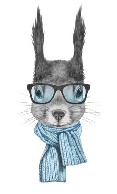 Sincap, dikey, eşarp ve gözlük.