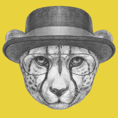 Cheetah çizilmiş