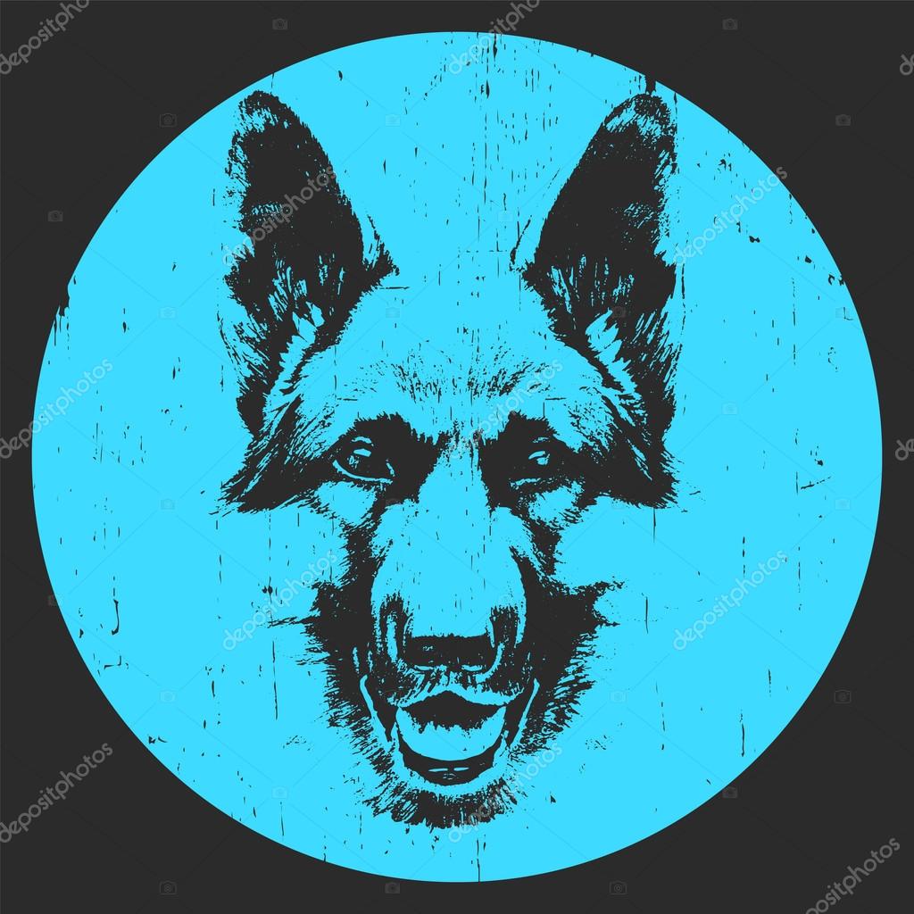 Imprimer Dessin De Berger Allemand Image Vectorielle