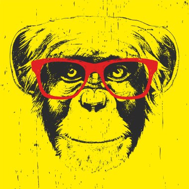 Maymun çizim yazdırma