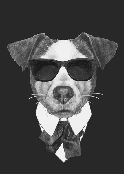 Mody ilustracja Jack Russell — Wektor stockowy