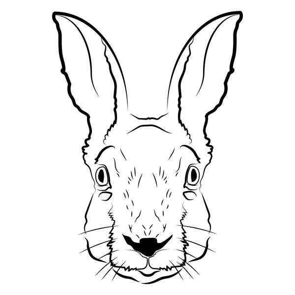 Ícone de cabeça de coelho —  Vetores de Stock