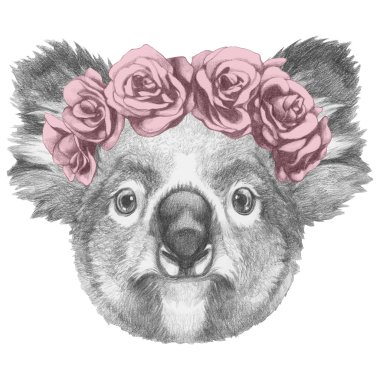 Çiçek baş çelenk Koala