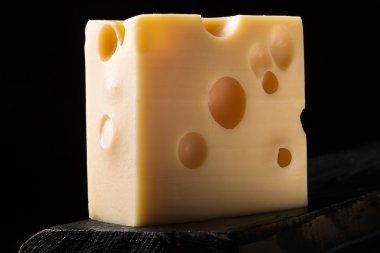 Piece of emmental cheese clipart