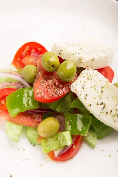 Insalata greca con verdure fresche — Foto Stock