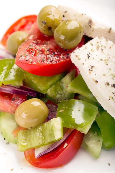 Insalata greca con verdure fresche — Foto Stock