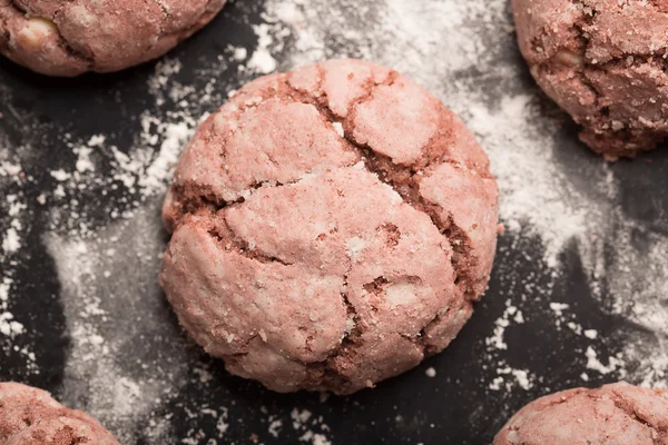 Ízletes sült csokoládé cookie-k — Stock Fotó