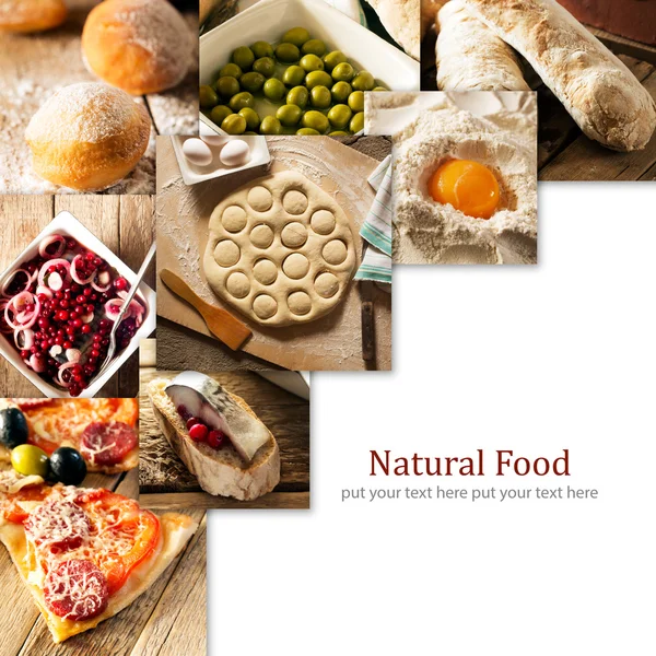 Natuurvoeding. Fotocollage — Stockfoto