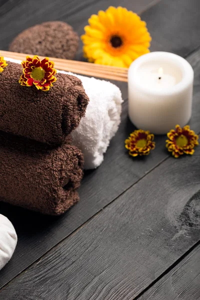 SPA still life with towels — Stock Photo, Image