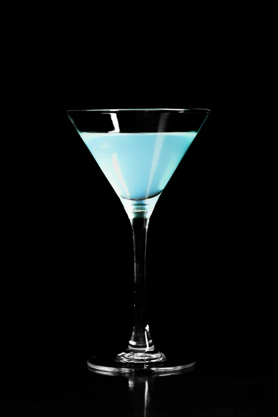 Glas voor zoete blue cocktail — Stockfoto