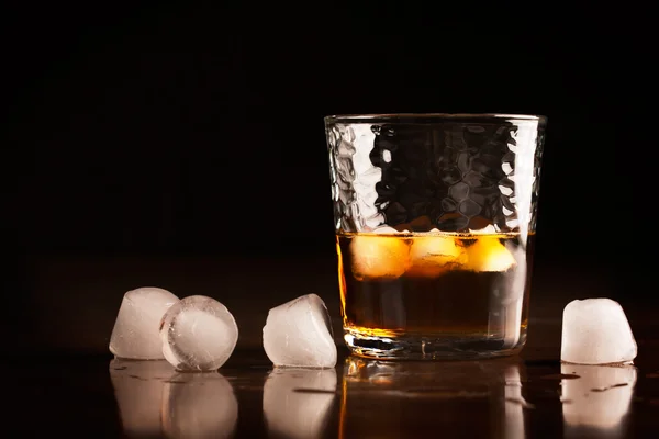 Glass of traditional whiskey — Stock Photo, Image