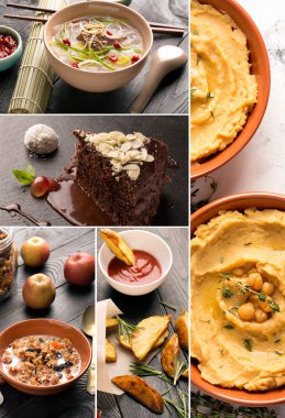 Doğal gıda. Fotoğraf kolaj