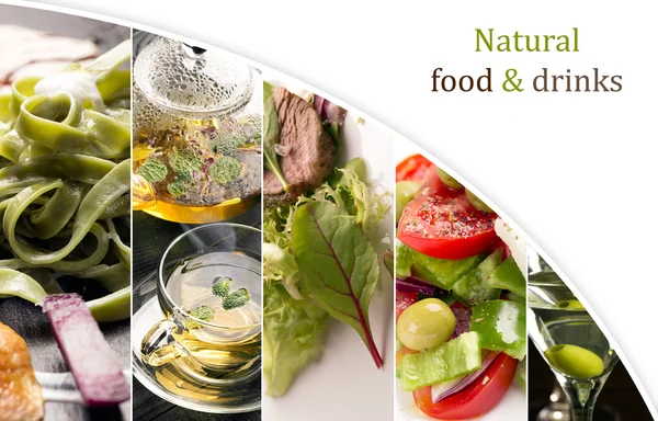 Натуральна їжа (зеленими кольорами ) — стокове фото
