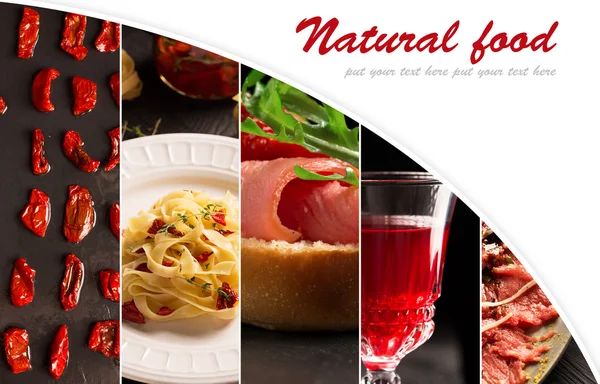 Přírodní potraviny (různých kuchyní) — Stock fotografie