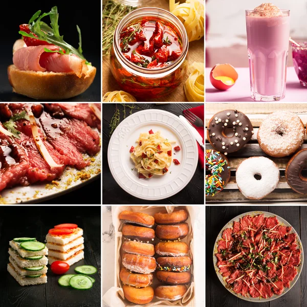 Natürliche Speisen und Getränke (verschiedene Küchen) — Stockfoto