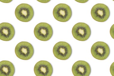 Kividen yapılmış, düz, yaratıcı, pürüzsüz desen. Gıda kavramı beyaz arkaplanda izole