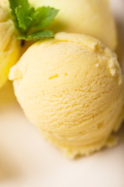 Lezzetli dondurma yakın çekim