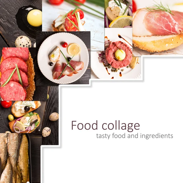 Food Collage (spanische Küche)) — Stockfoto