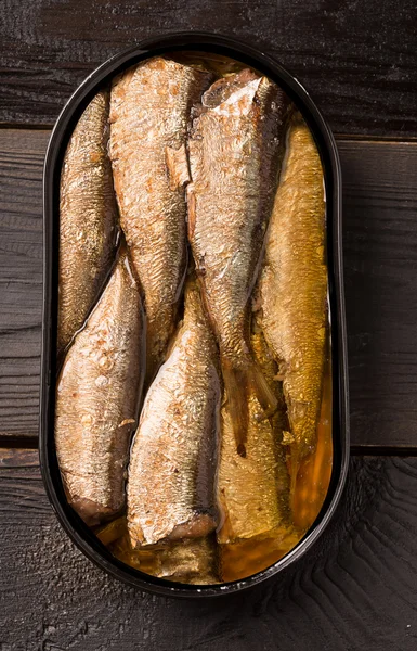 Sprats à l'huile — Photo