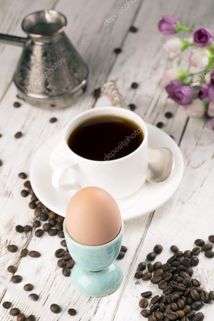 Coffee and egg