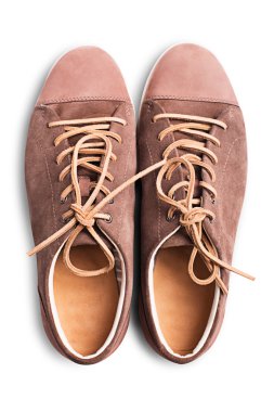 Kahverengi süet ayakkabı