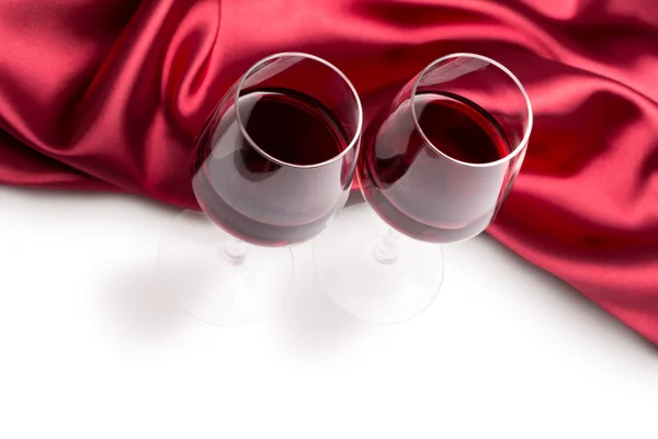 Dwa kieliszki wina — Zdjęcie stockowe