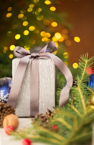 Presente de Natal (caixa ) — Fotografia de Stock