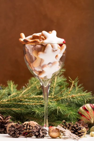Склянка різдвяного печива — стокове фото